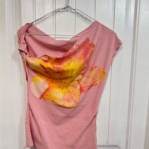 Women’s Pink Floral Embellished Blouse